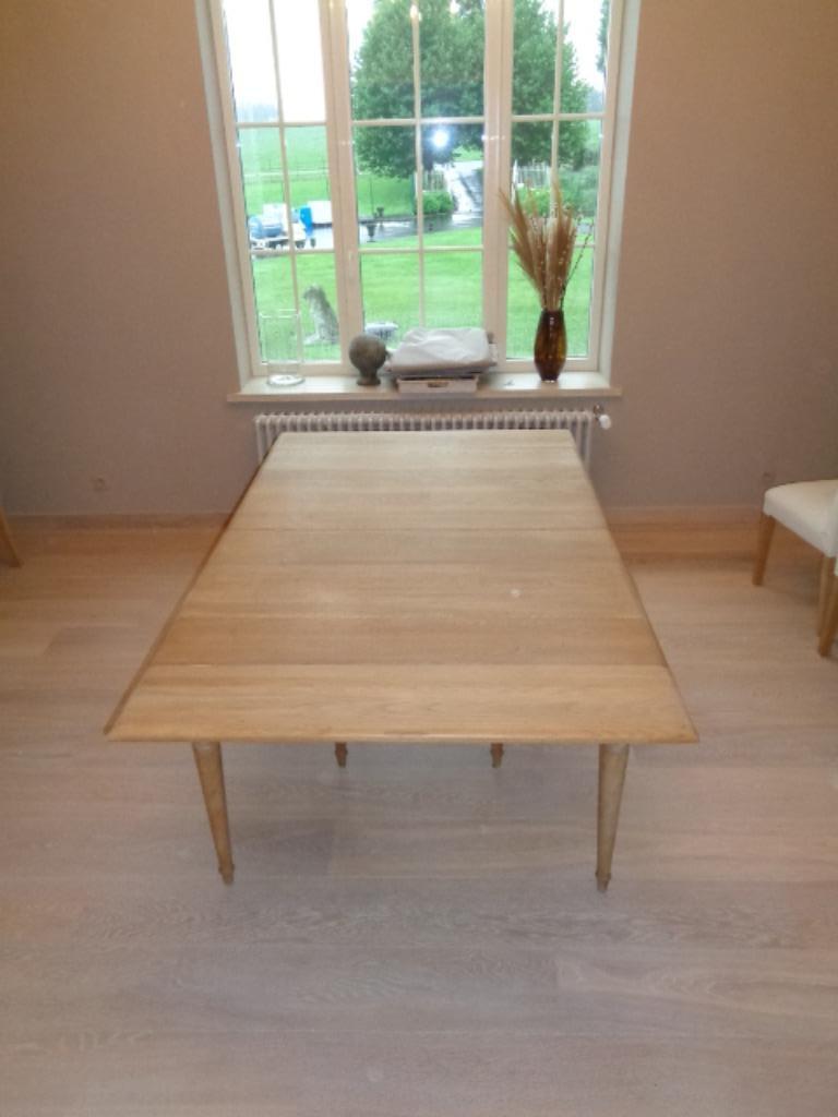 eettafel + bijhorende stoelen, Ophalen, 100 tot 150 cm, Zo goed als nieuw, Vijf personen of meer