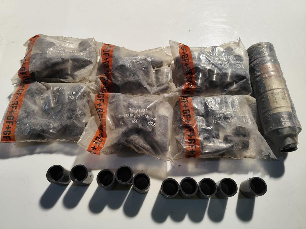 +GF+ pvc 75 stuks, Doe-het-zelf en Bouw, Buizen en Afvoer, Ophalen, Nieuw, PVC