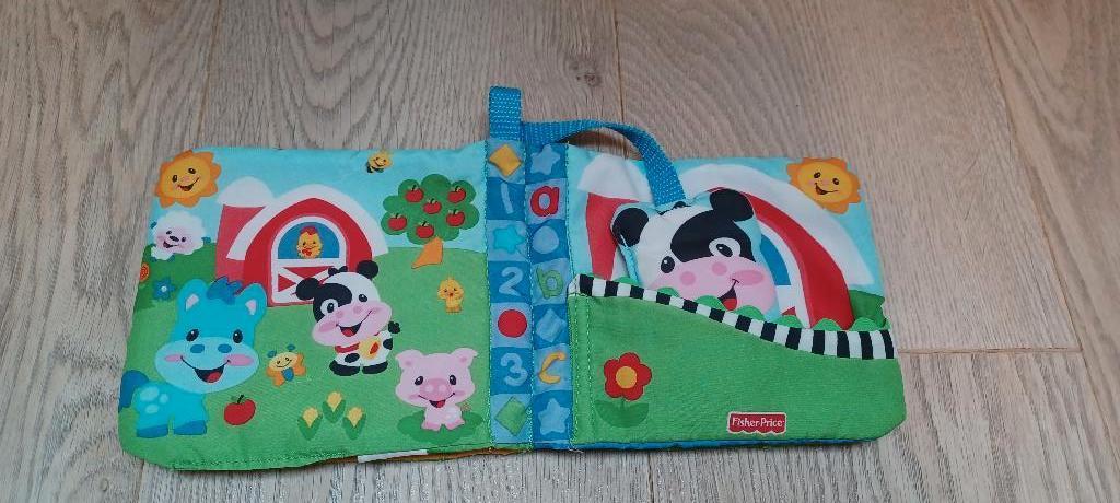 Kleurrijk dieren voelboekje met flapjes - Fisher Price, Boeken, Ophalen of Verzenden, Uitklap-, Voel- of Ontdekboek, 0 tot 6 maanden