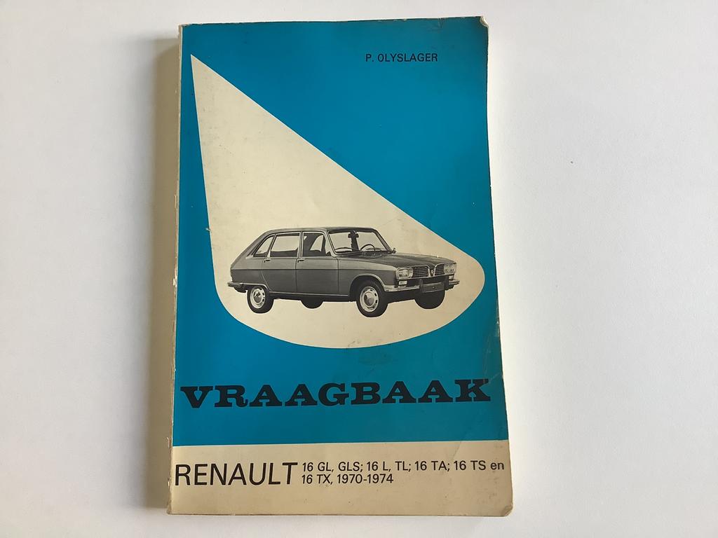 Vraagbaak RENAULT 16 1970-1974, Ophalen of Verzenden