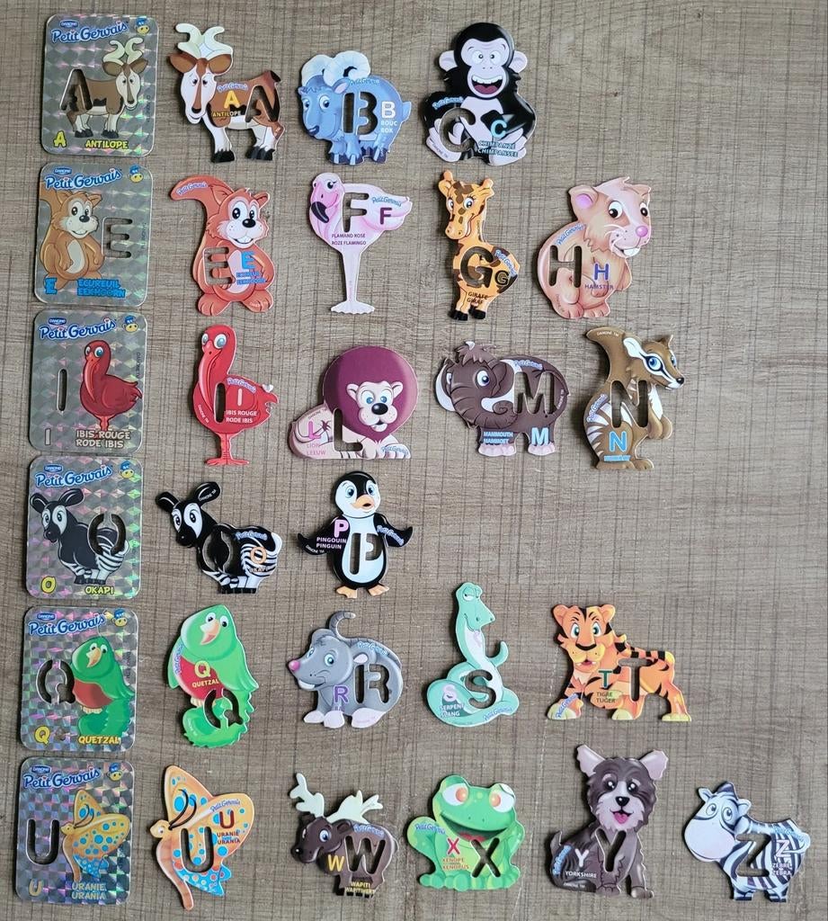 Danone - Petit Gervais: 28 magneetjes dieren, Verzamelen, Ophalen of Verzenden, Gebruikt, Gebruiksvoorwerp