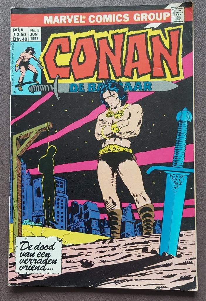 Marvel Comics Group Conan De Barbaar 1981 nr. 5, Boeken, Ophalen of Verzenden, Zo goed als nieuw