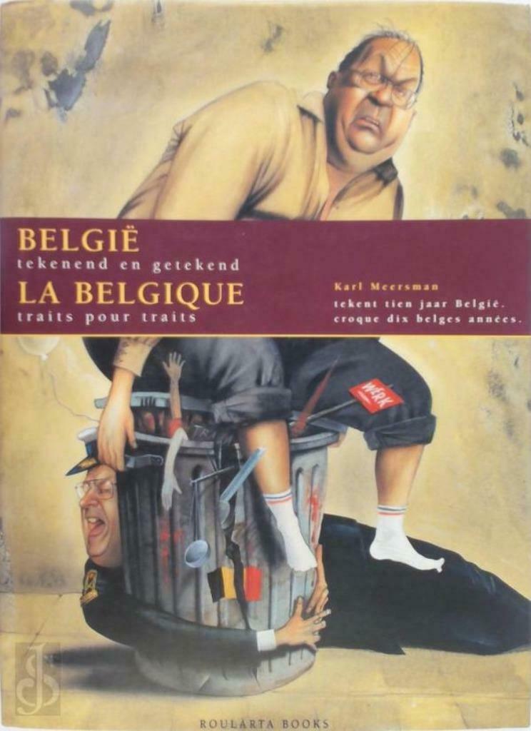 België tekenend en getekend. Karl Meersman tekent tien jaar, 20e eeuw of later, Ophalen of Verzenden, Zo goed als nieuw, Meersman, Karl