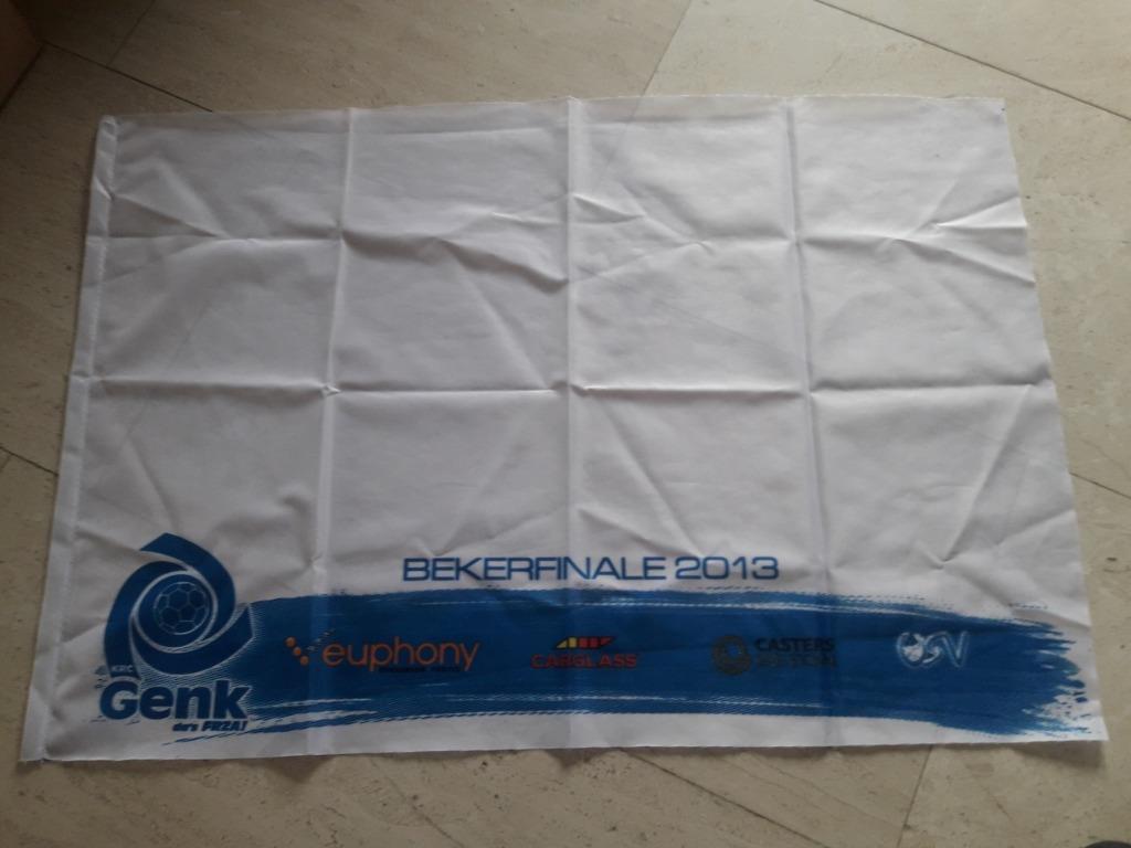 Vlag KRC Genk Bekerfinale 2013, Ophalen of Verzenden, Zo goed als nieuw, Overige typen