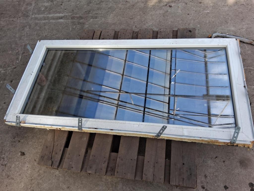 Raam met omkadering, Doe-het-zelf en Bouw, Ophalen, Gevelraam of Ruit, Gebruikt, 80 tot 120 cm