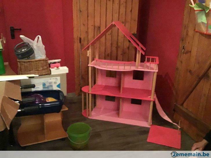 maison de poupées en bois avec 3 étages, Enlèvement, Utilisé