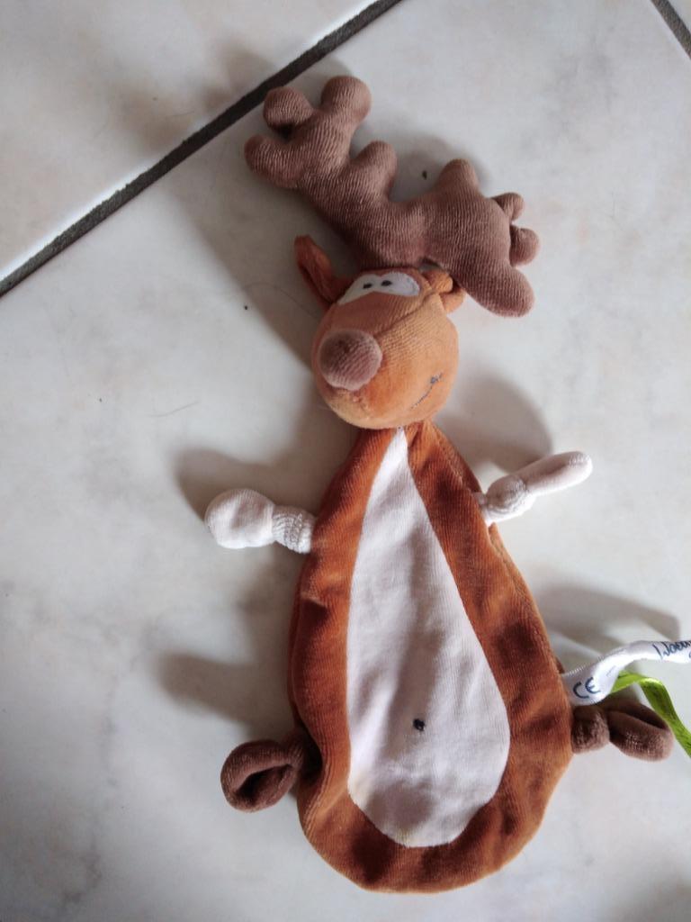 woody  rendier  knuffeldoekje (doos doekjes mei 2024), Kinderen en Baby's, Speelgoed | Knuffels en Pluche, Ophalen of Verzenden