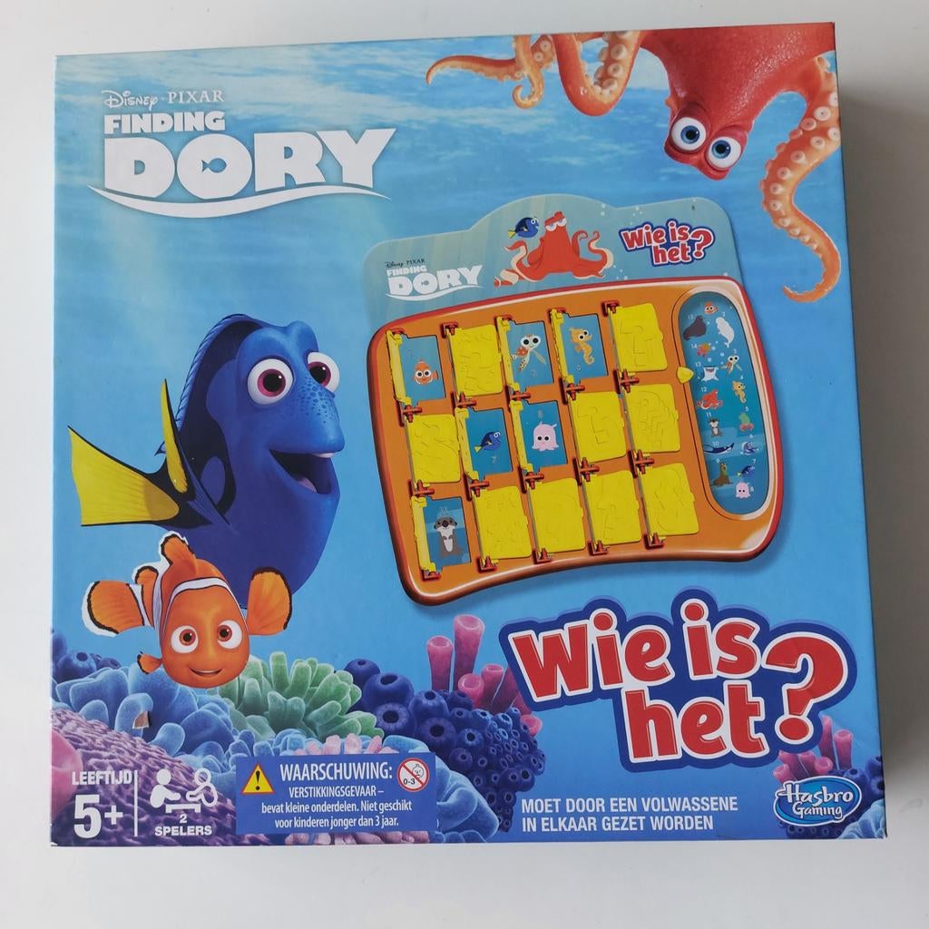 Wie is het. Van Disney Pixar Finding Dory.  Van Hasbro, Hobby en Vrije tijd, Een of twee spelers, Ophalen, Gebruikt, HASBRO