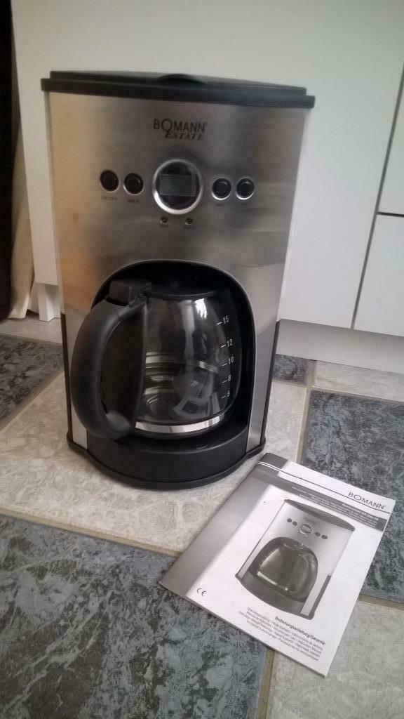 Cafetière automatique KA 1355 BOMANN, Café moulu, Réservoir d'eau amovible, Comme neuf, 10 tasses ou plus