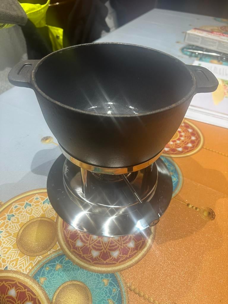 Set gourmand à fondue Kisag avec feux à gaz, Enlèvement, Comme neuf