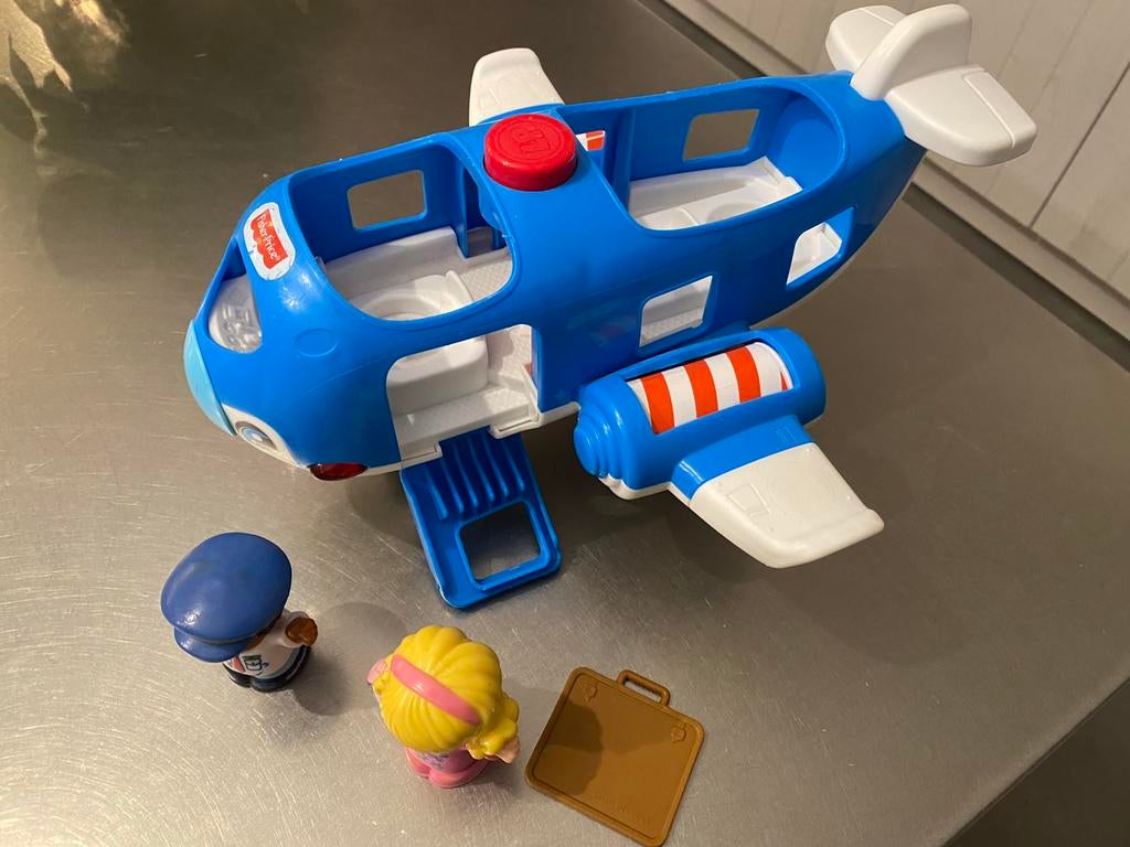 Vliegtuig fisher price, Ophalen, Gebruikt, Auto of Voertuig, Met licht