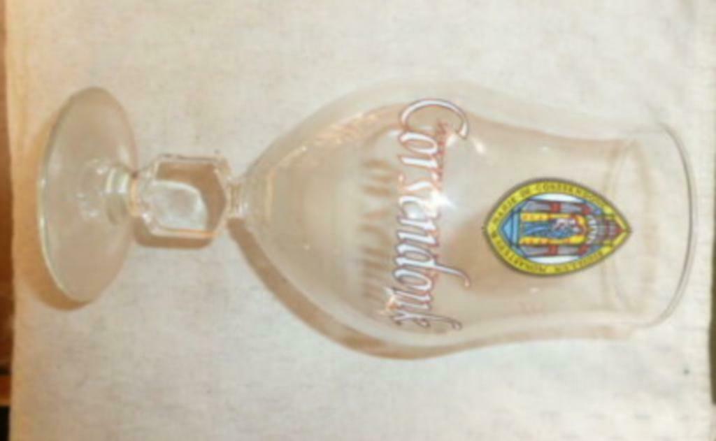 #F bier glas CORSENDONK " Zalig Genieten " 0,33L, Ophalen of Verzenden, Nieuw, Bierglas