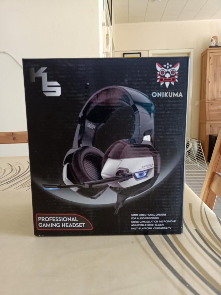 onikuma k5 gaming headset nieuw, Ophalen, Gaming headset, Nieuw, Bedraad