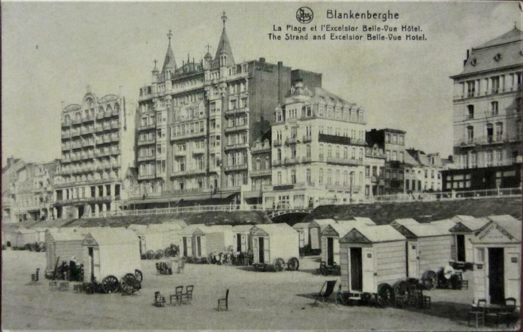 POSTKAART- BLANKENBERGE,CONTINENTAL PALACE HOTEL 1919, Ophalen of Verzenden, Voor 1920, Gelopen, West-Vlaanderen