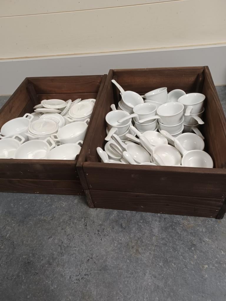 Potjes voor aperitiefhapjes, Ophalen, Zo goed als nieuw, Aardewerk