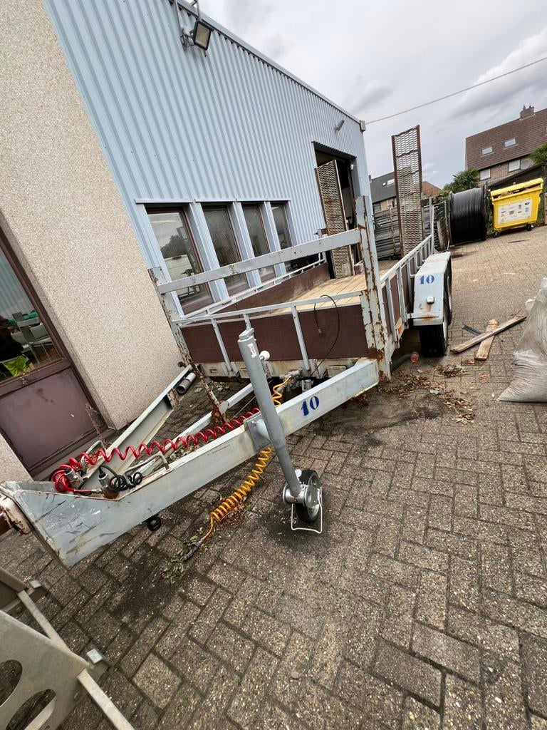 Remorque vabo 5t porte engins, Enlèvement, Utilisé