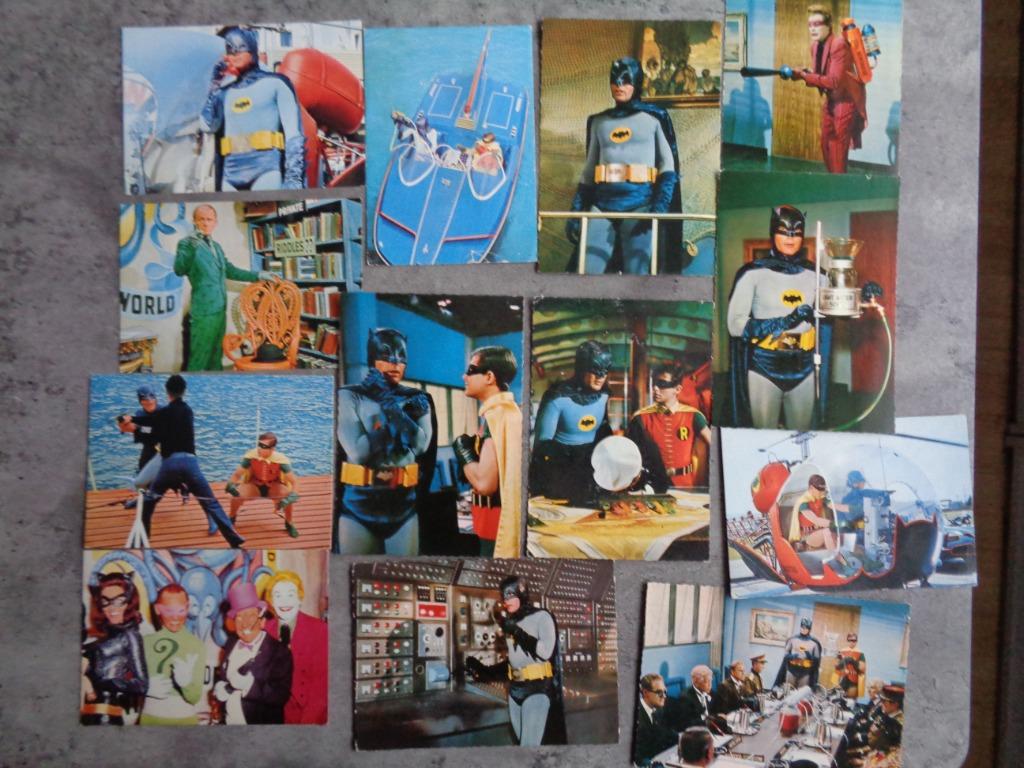 BATMAN EN ROBIN 13X POSTKAARTEN  ADAM WEST EN BURT WARD  SIX, Ophalen of Verzenden