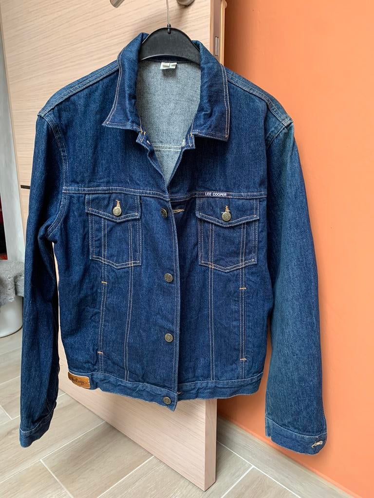 Veste en jeans imitation lee cooper taille 44 made in Italy, Enlèvement, Comme neuf