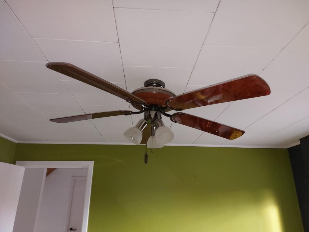 Luster met ventilator, Ophalen of Verzenden, Gebruikt, Klassiek en tijdloos