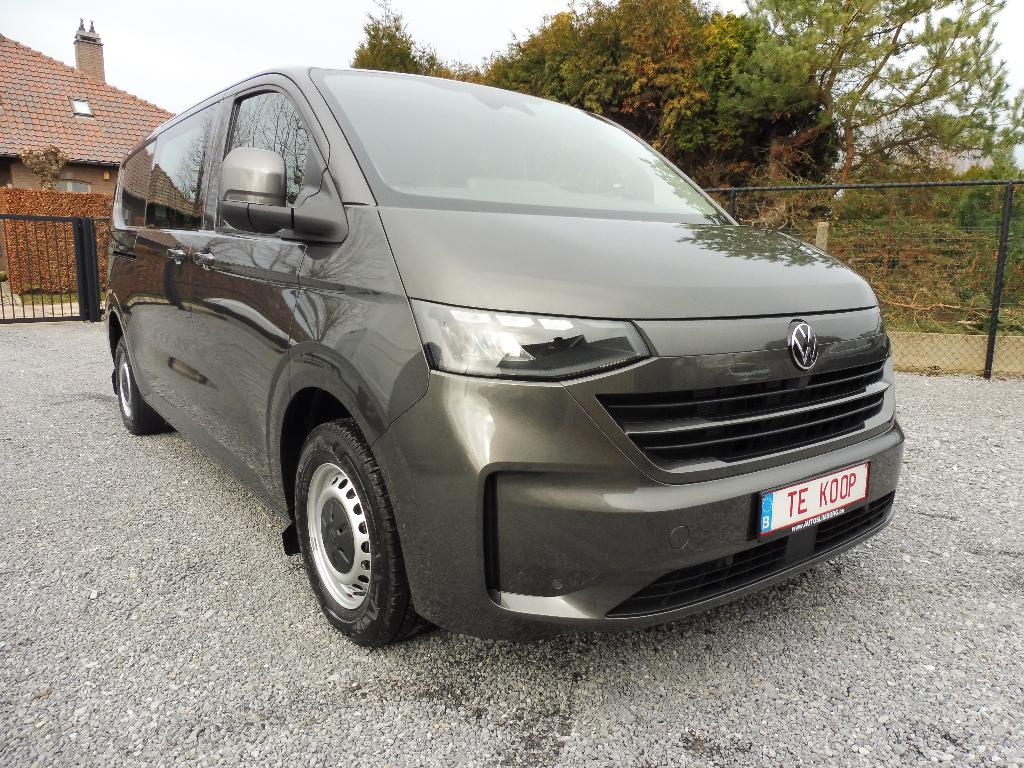 Vw T7 Transporter2.0TDI-L2-Dubbelcabine-DSG-170p, Auto's, Automaat, 4 cilinders, Bruin, Volkswagen