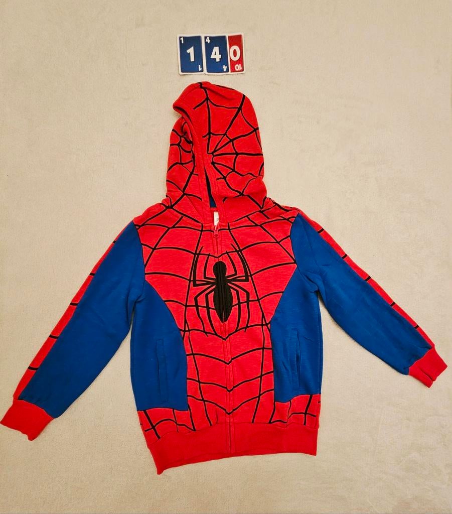 C&A Spiderman vest met rits en capuchon NIEUW! | maat 140, Ophalen of Verzenden