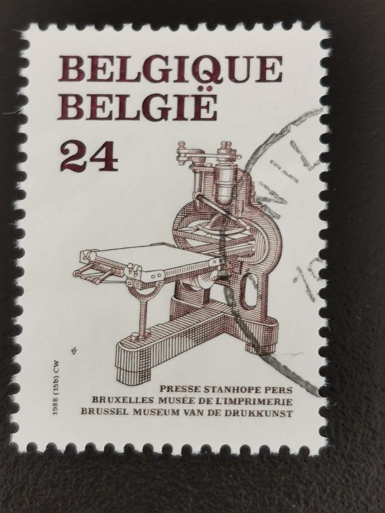 Belgie 1988 - boekdrukkunst - Stanhope pers, Ophalen of Verzenden, Gestempeld