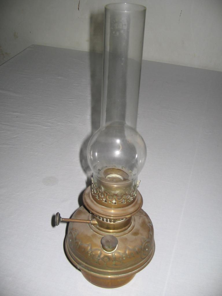 Koperen olielamp Lampe Bruxel Loise, Antiquités & Art, Enlèvement, Cuivre