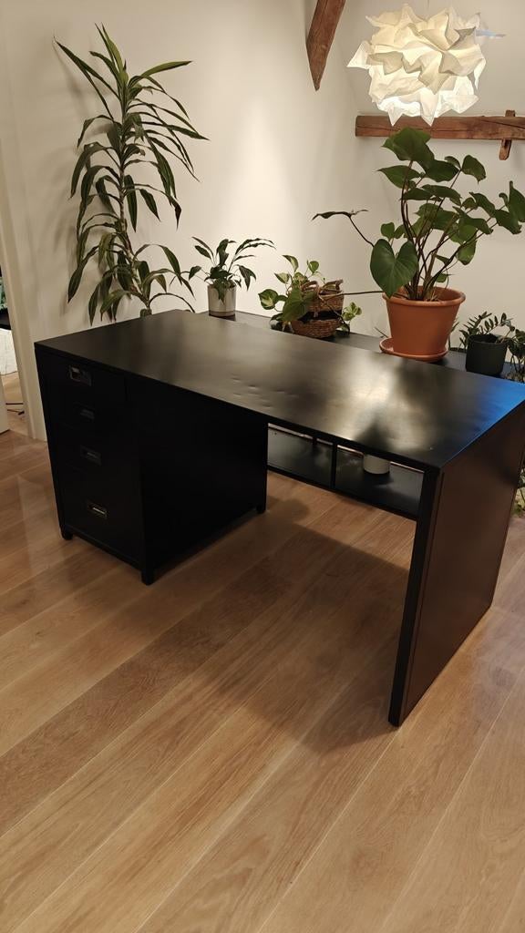 Zwarte metalen bureau Maison Du Monde, Ophalen