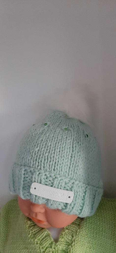 Babymutsje, Neuf, Enlèvement ou Envoi, Handgemaakt, Bonnet
