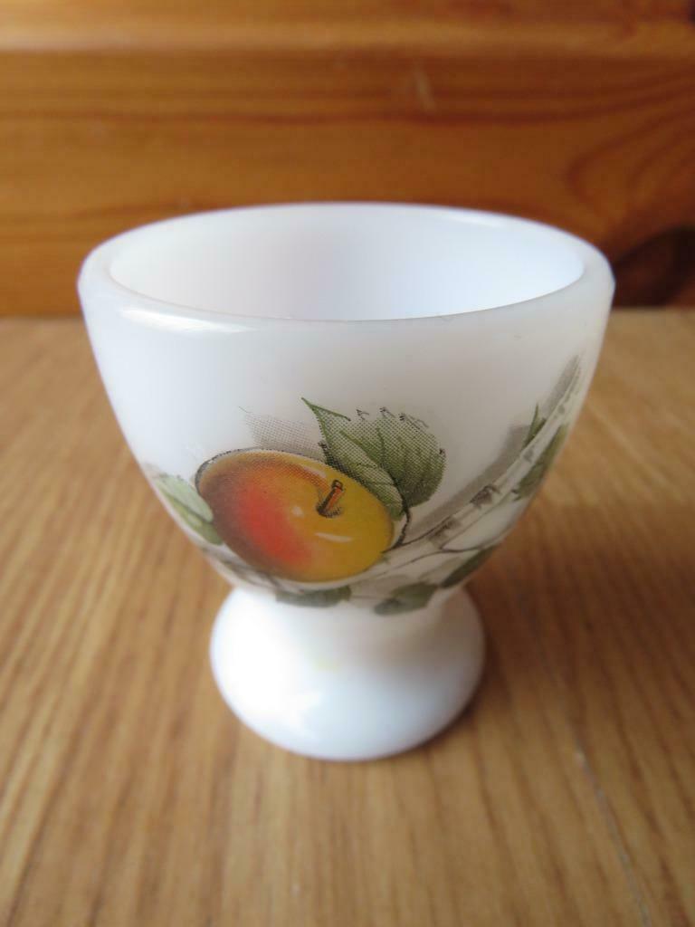 vintage arcopal superbe coquetier motif Fruits de France, Huis en Inrichting, Ophalen of Verzenden, Zo goed als nieuw, Overige materialen