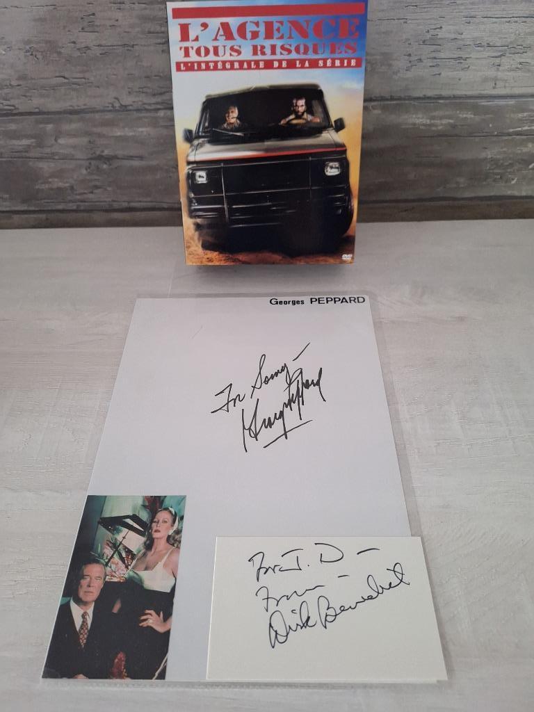 Lot d'autographes + l'intégrale  "Agence tous risques ", Collections, Musique, Artistes & Célébrités, Neuf, Signé, Enlèvement ou Envoi