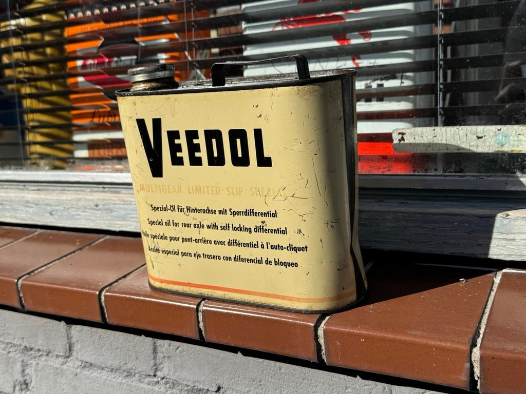 Bidon d'huile Veedol, Collections, Marques & Objets publicitaires, Enlèvement ou Envoi, Utilisé, Ustensile