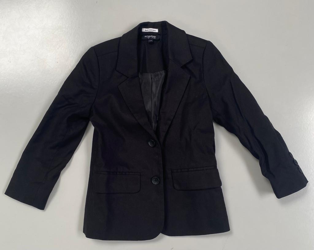 Gilet de costume enfant noir taille 110, Enlèvement, Comme neuf, Noir, Manteau