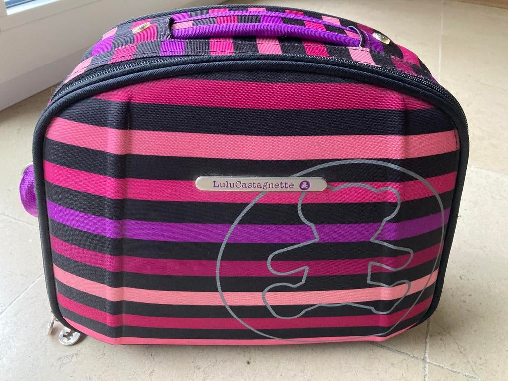 Beauty case Lulu Castagnette, Handtassen en Accessoires, Ophalen, Softcase, Paars, Zo goed als nieuw
