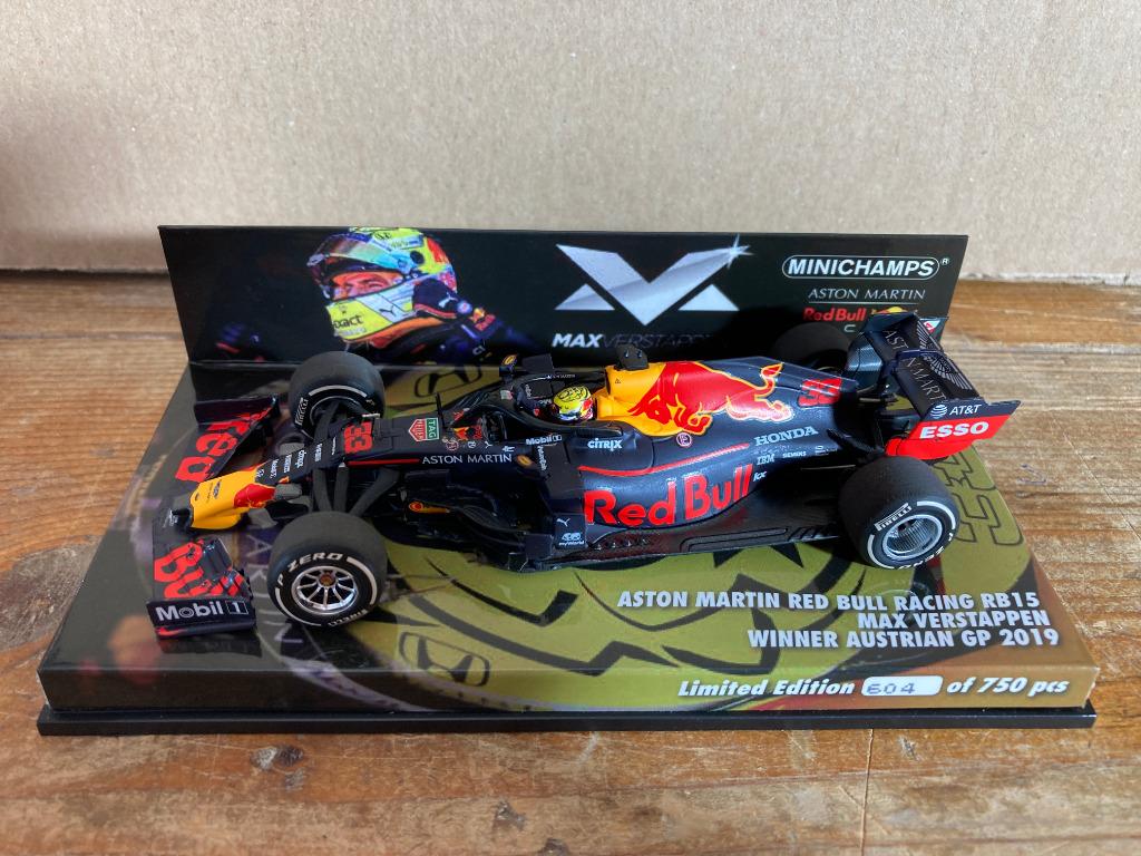Max Verstappen editie 44 1:43 Winner Oostenrijk GP 2019 F1, Ophalen of Verzenden, Nieuw, Formule 1