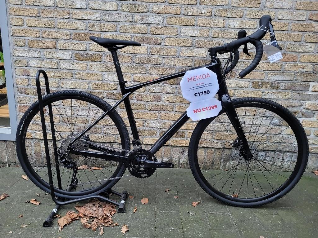 Merida Silex 400 – Glossy Black – Gravelbike, Fietsen en Brommers, Geen vering, Ophalen, Nieuw, Merida