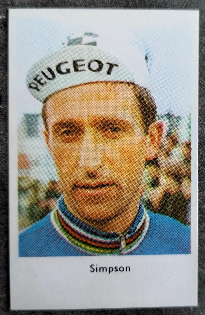 Tom simpson wielrenner sixties ed. Monty Triumviraat prent, Verzenden, Zo goed als nieuw