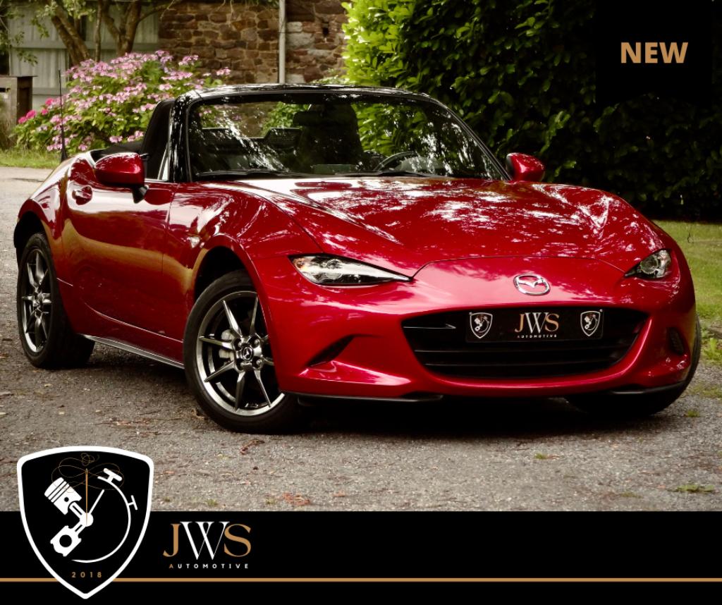 Mazda MX-5 ** TISSU - A/C - NAV - LED - FULL MAZDA SERVICE *, Autos, Rouge, 139 g/km, Euro 6, Entreprise
