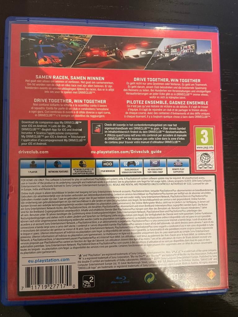 Driveclub, PS4, Games en Spelcomputers, Ophalen, Online, 1 speler, Racen en Vliegen