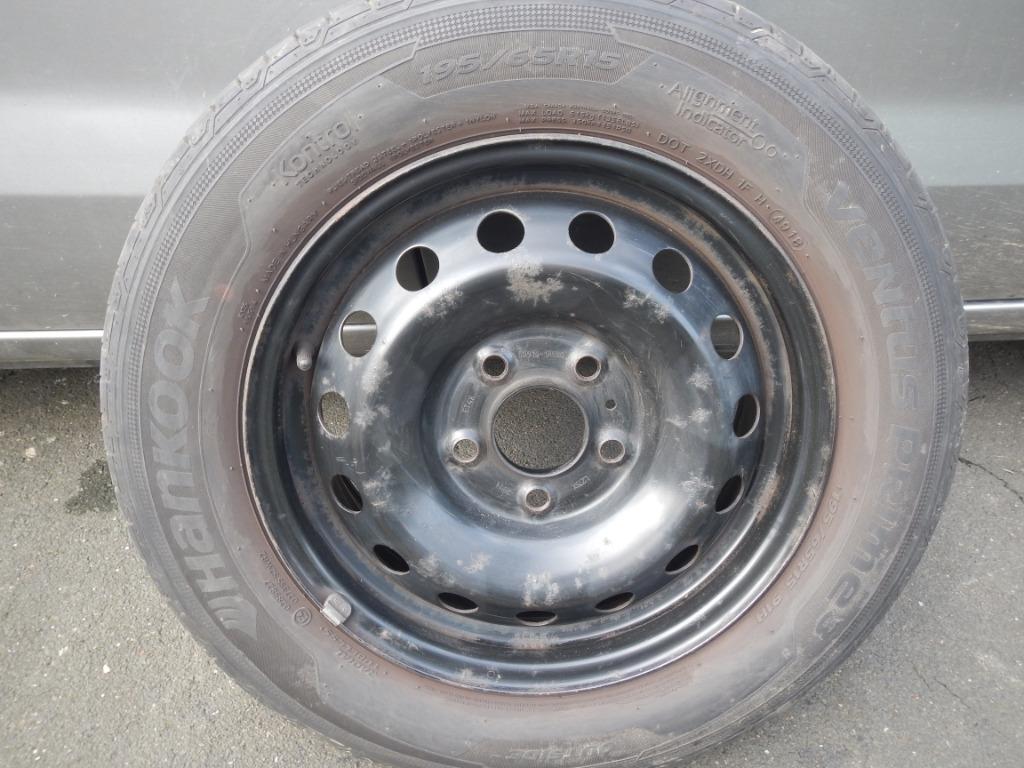 Lot 4 jantes acier pour pneus 195/65 R15  KIA Vinga.Prix 8 €, Enlèvement, Utilisé, Pneu(s), Autre