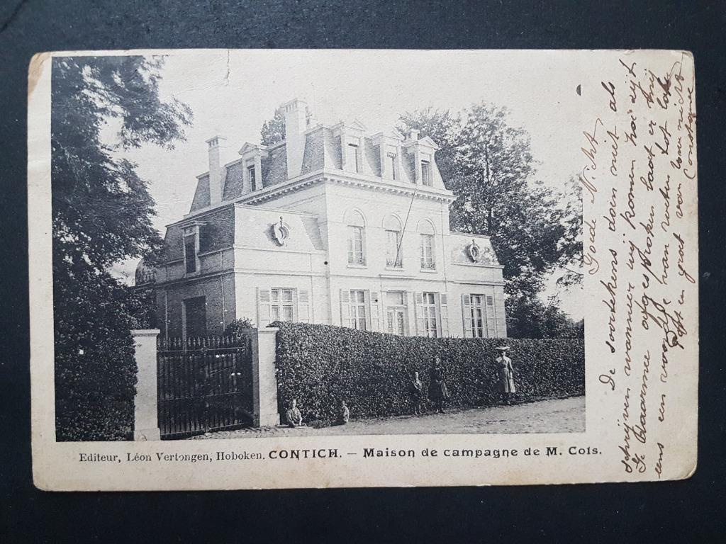 Postkaart Kontich Contich Maison campagne Cols, Enlèvement ou Envoi, Avant 1920, Affranchie, Anvers