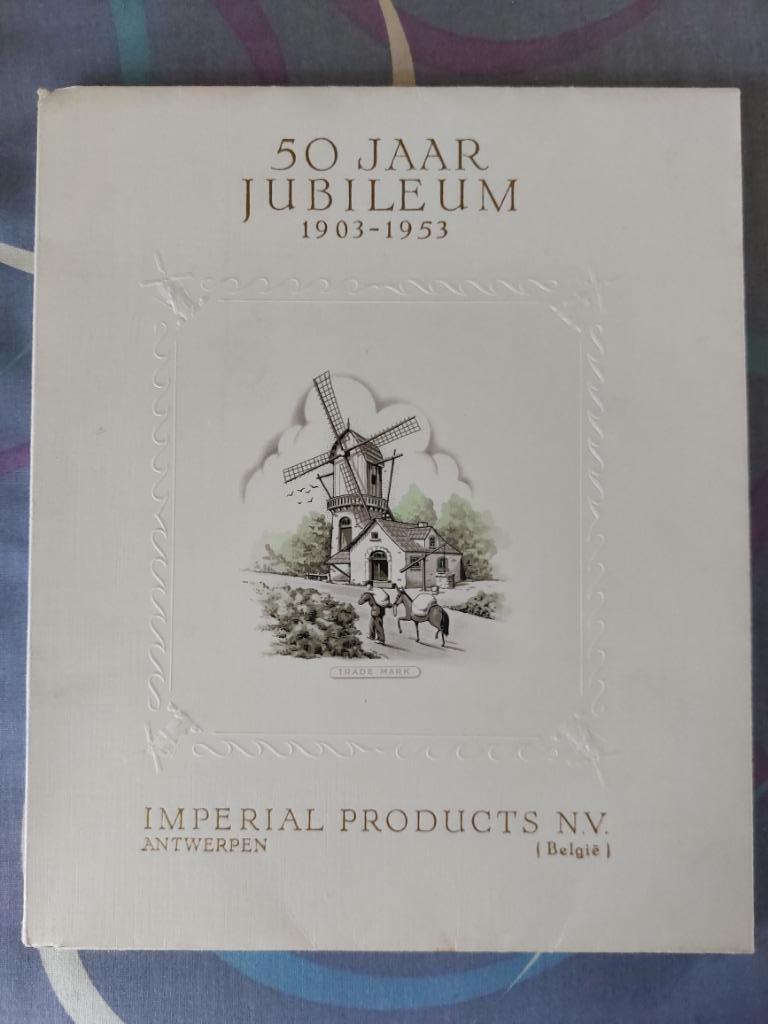 gouden jubileum van de n.v. Imperial Products (1953), Collections, Marques & Objets publicitaires, Enlèvement ou Envoi, Comme neuf