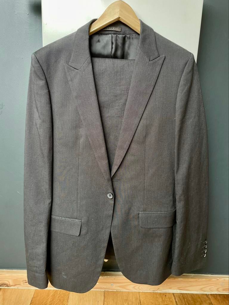 Kostuum antraciet, Kleding | Heren, Kostuums en vesten, Zara, Maat 48/50 (M), Ophalen of Verzenden, Zo goed als nieuw