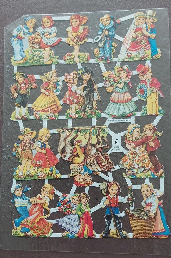 Mooie poëzieplaatjes.  W.Germany e. England, Verzamelen, Poëzieplaatjes, Ophalen of Verzenden