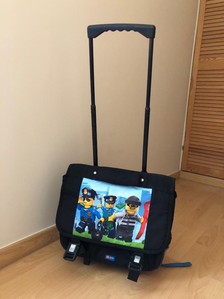 trolley boekentas Lego CITY, Handtassen en Accessoires, Tassen | Schooltassen, Ophalen, Gebruikt, Zwart, Overige typen