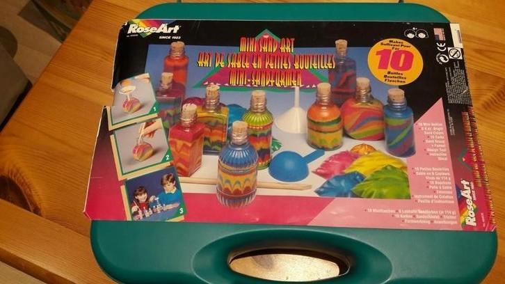 Jeu art de sable en petits flacons, Ophalen of Verzenden, Zo goed als nieuw