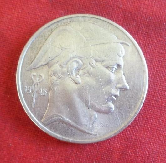 Pièces de monnaies. "BELGIQUE" Prince Charles. 50 Francs, Verzenden, Losse munt