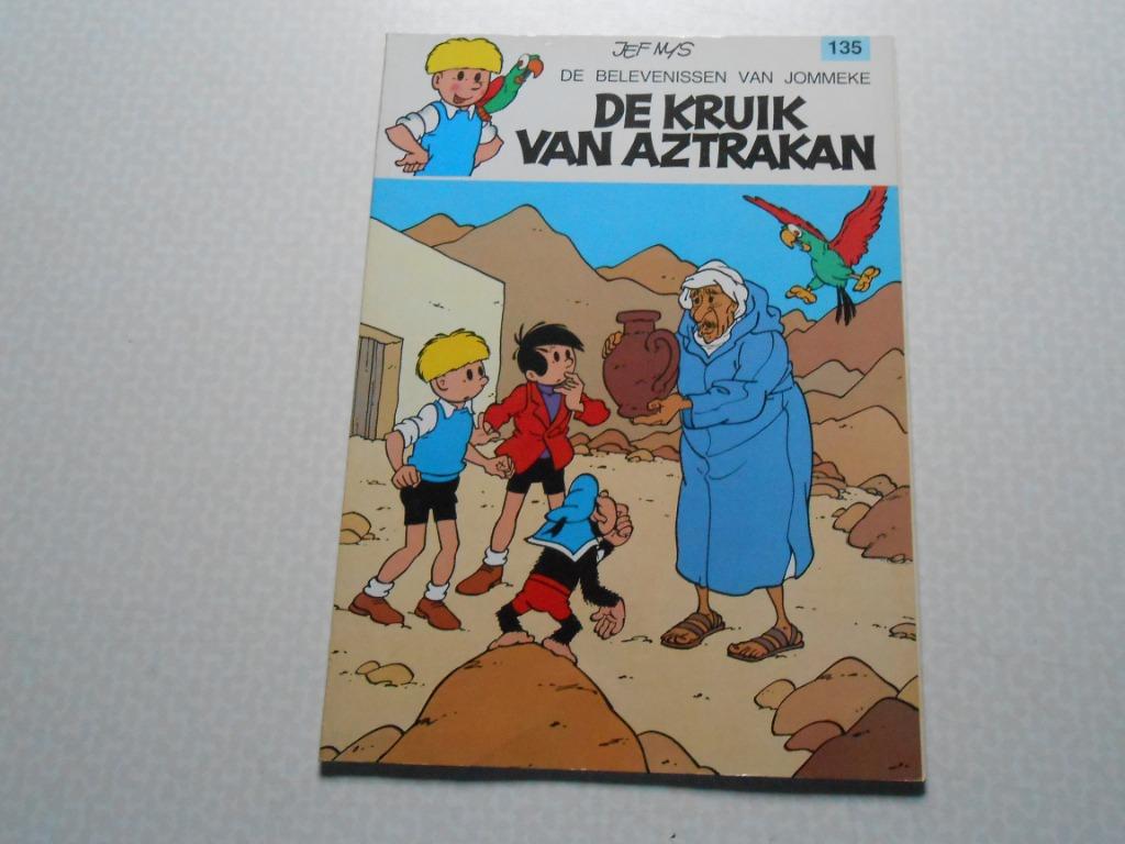Jommeke 135 De kruik van Aztrakan 1986 1 ste druk., Jef Nys, Eén stripboek, Nieuw, Ophalen of Verzenden