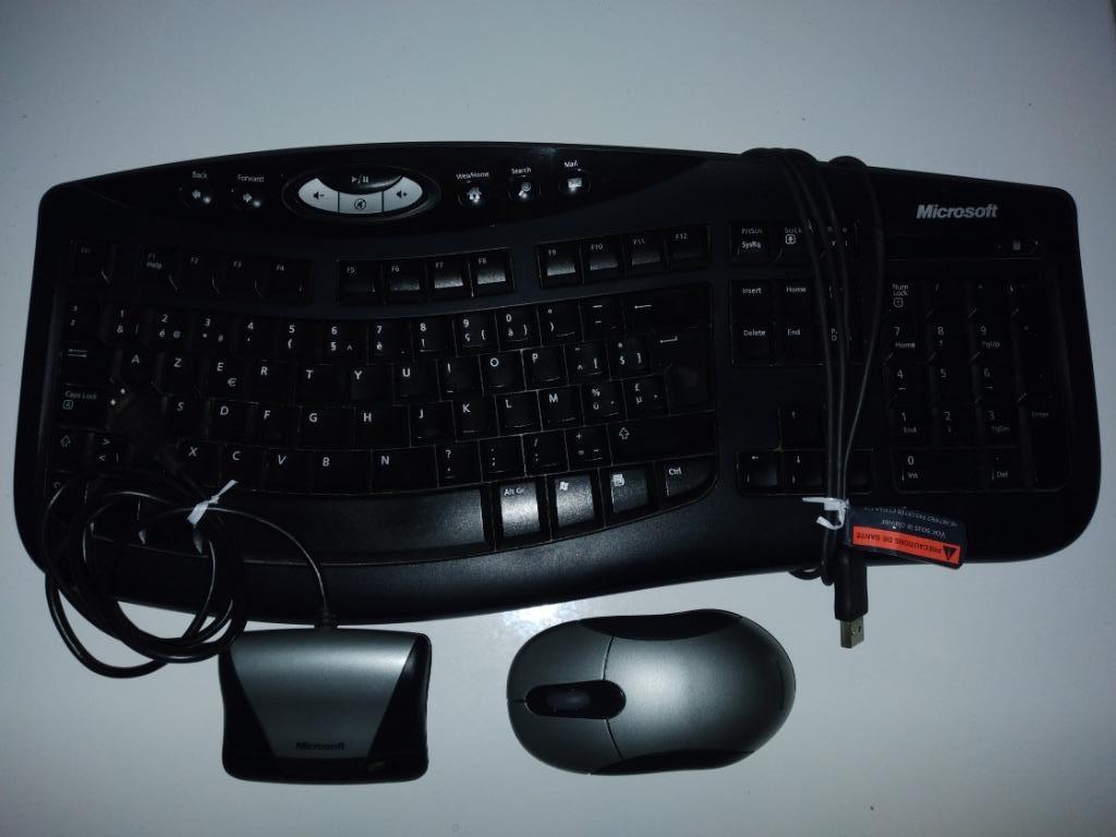 Microsoft-toetsenbord + muis, Computers en Software, Gebruikt, Azerty, Ophalen of Verzenden, Draadloos