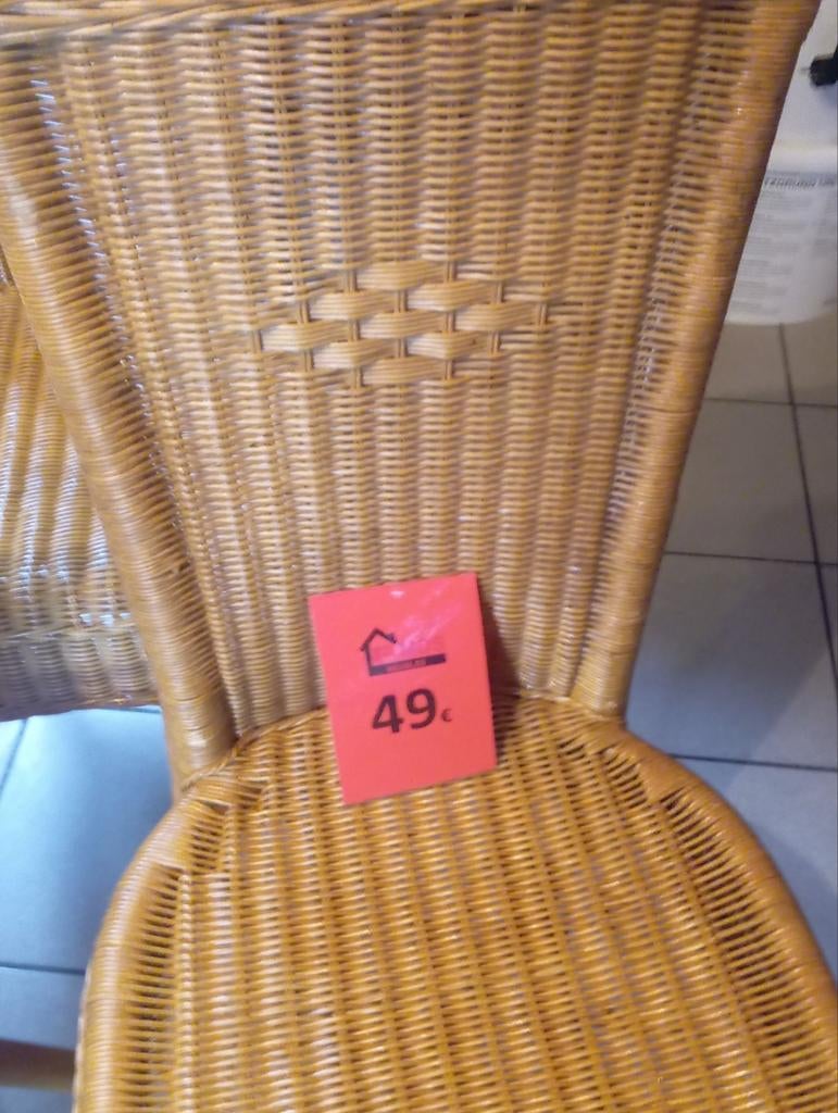 4 chaises veranda, Jardin & Terrasse, Enlèvement, Osier